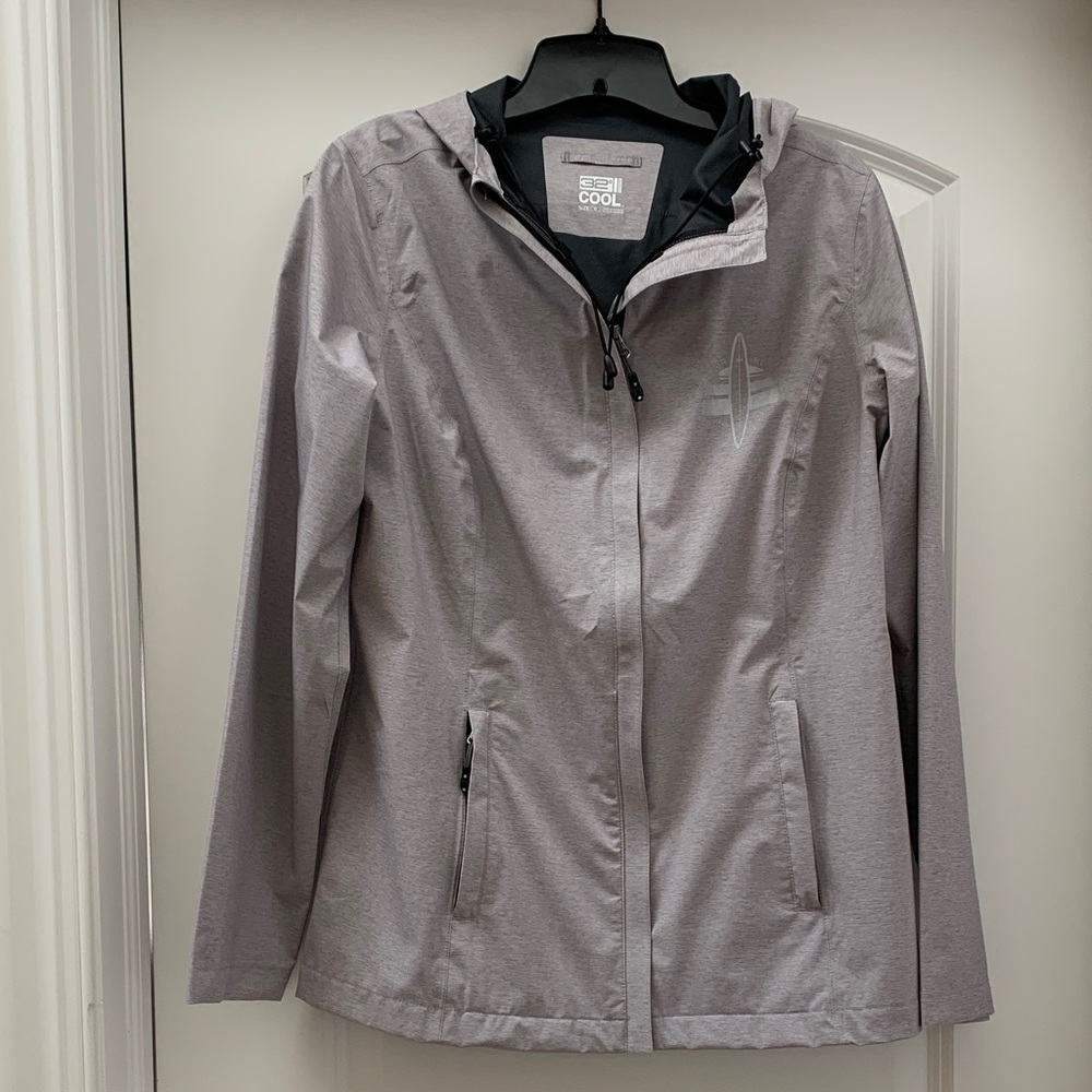 Women's Gray Windbreaker Jacket